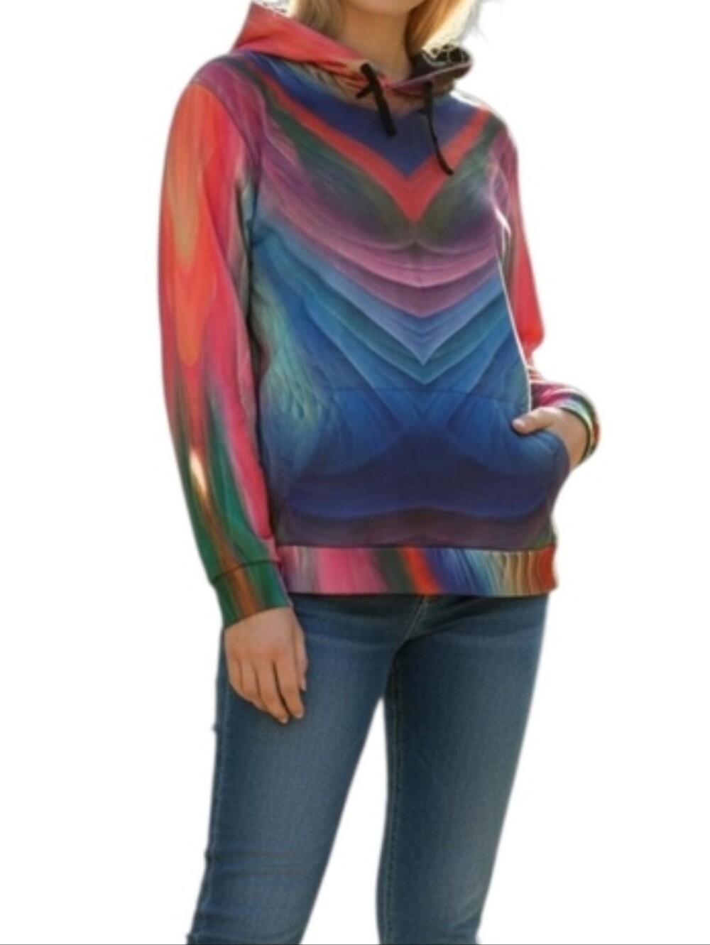 NWT John Hancock Multicolor Sweatshirt/Hoodie. XL.